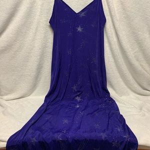 Purple shooting star dress